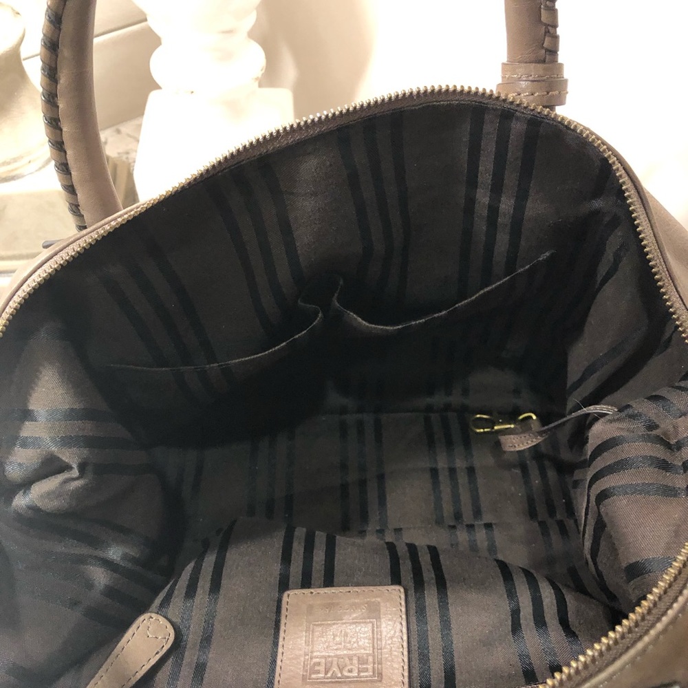 COPY - Frye Jenny Satchel -grey/tan color - Picture 6 of 6